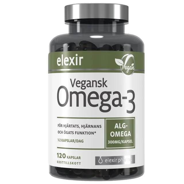 Elexir Pharma Vegansk Omega-3 120 kaps