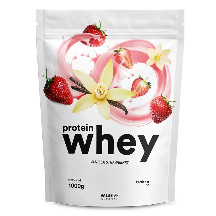Valuelab Whey Jordgubb/vanilj 1 kg