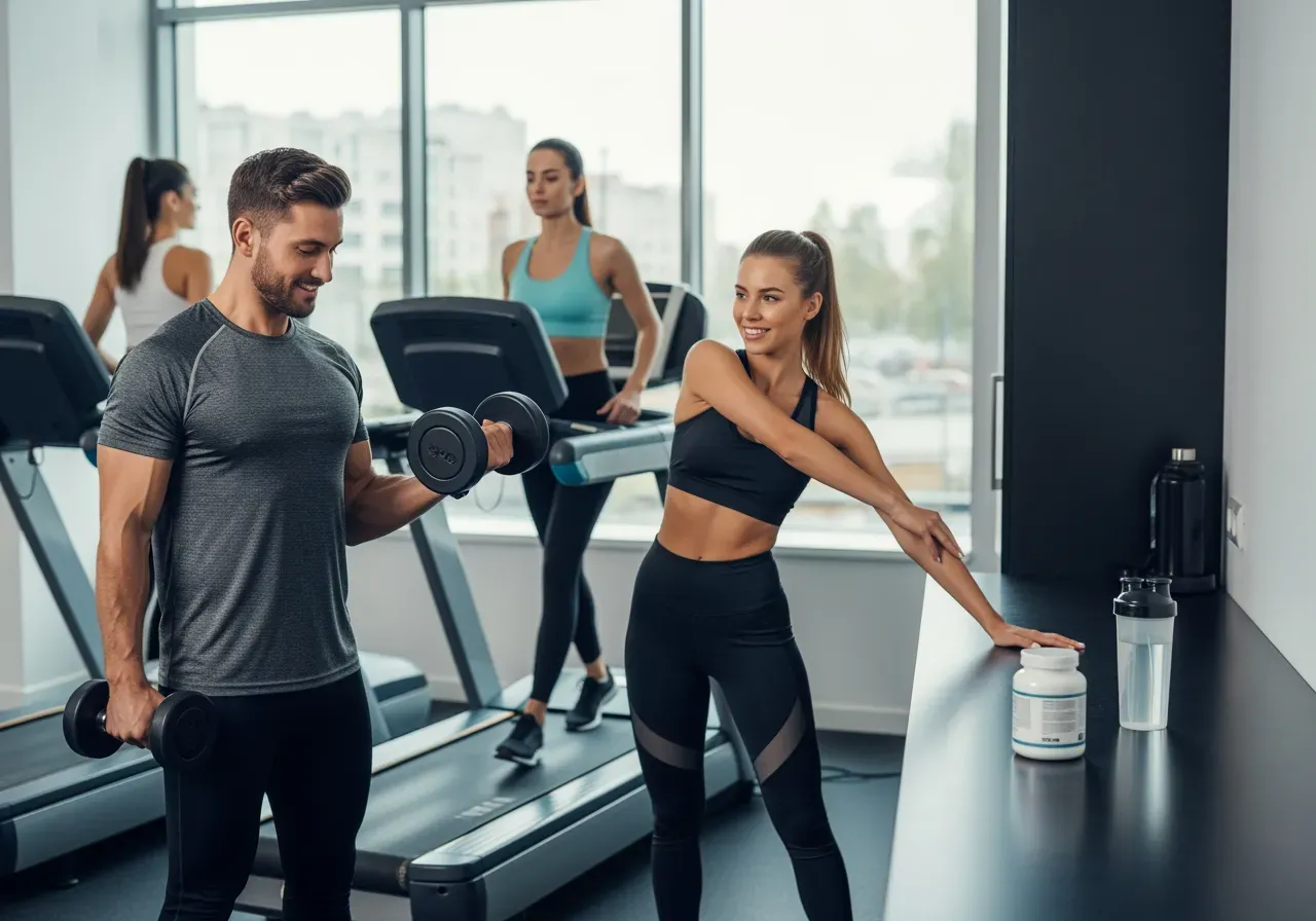 Eldröd damtränings­tröja i funktionsmaterial