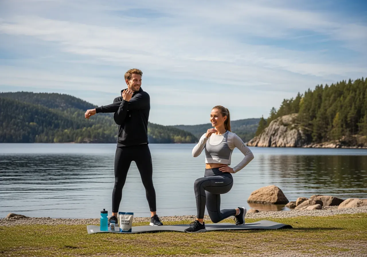 Kellygrön och royalblå träningströja dam