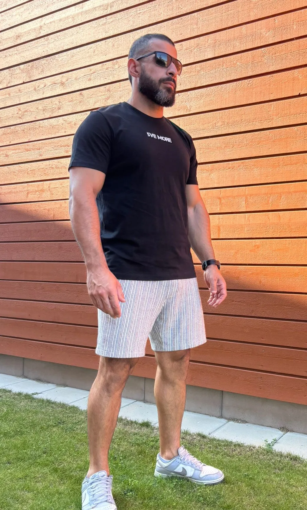 Core Tee Herr - Oliv / L