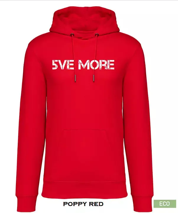 Organic Hoodie Logo - uni - M / Poppy Red